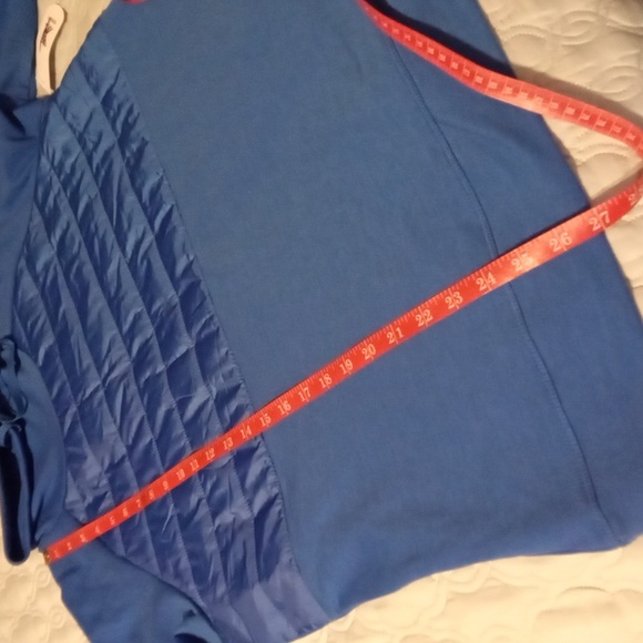 Xersion Racing Blue Drawstring Neck Sweatshirt - Picture 6 of 6